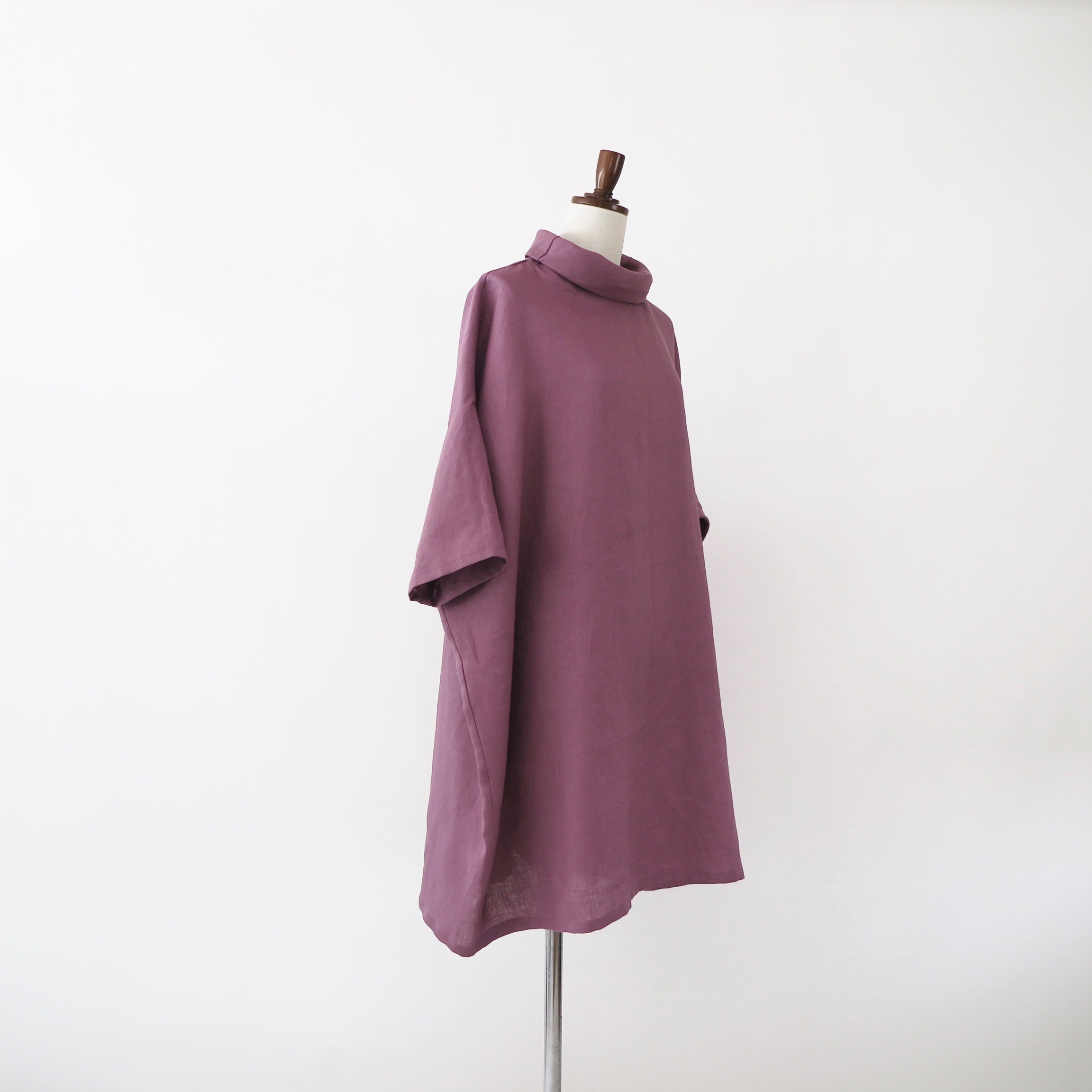 リネン / 選べる16色 / SS~10L / ビッグシルエットのワンピース