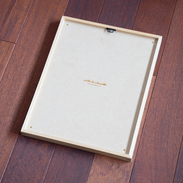【ゲスト参加型 結婚証明書】木製フレーム付きウエディングキャンバス（A~C） 9枚目の画像