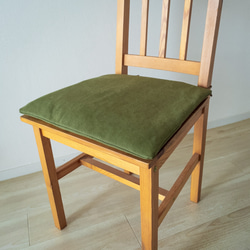 ヒモ付チェアパッド 簡単サイズオーダー (紐付き椅子クッション) 11枚目の画像