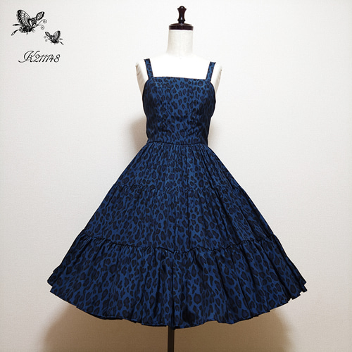ワンピース JSK ヒョウ柄JSK ワンピース K211148 通販 16383986｜Creema(クリーマ)