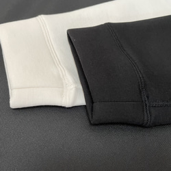 從秋季到春季的“2023新品”！ [男女皆宜] 側袋紙板針織褲 [米白色] 第8張的照片