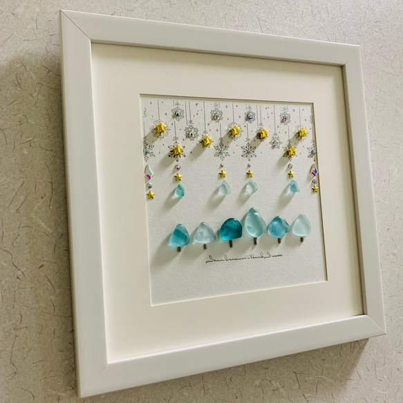 シーグラスアート ウェルカムスペース グラデーション ブルー