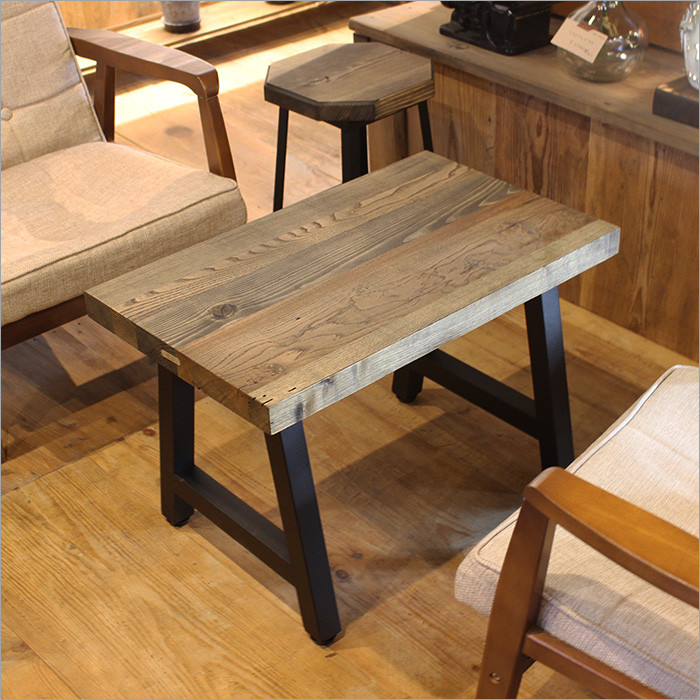 古材 寄木 ベンチ 木製 スツール 2人掛け おしゃれ 椅子 チェア 長椅子 玄関 アンティーク 昭和レトロ 家具