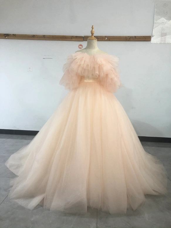 新品在庫処理！激安！柔らかく重ねたチュールスカート ドレス 薄  