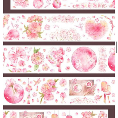 s-198○海外マスキングテープ 切り売り / 海外マステ 桜 さくら s-198○海外マスキングテープ 切り売り / 海外マステ 桜 さくら