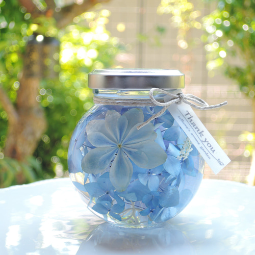 受注制作＊数量限定】紫陽花ハーバリウム 万華鏡 固まるハー