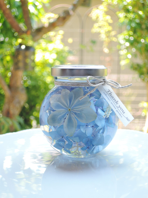 受注制作＊数量限定】紫陽花ハーバリウム 万華鏡 固まるハー