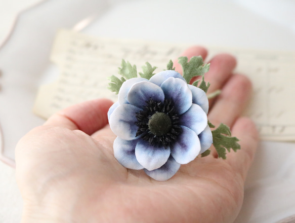 布花 アネモネブローチ 914 ブローチ ao. 通販 16384816｜Creema
