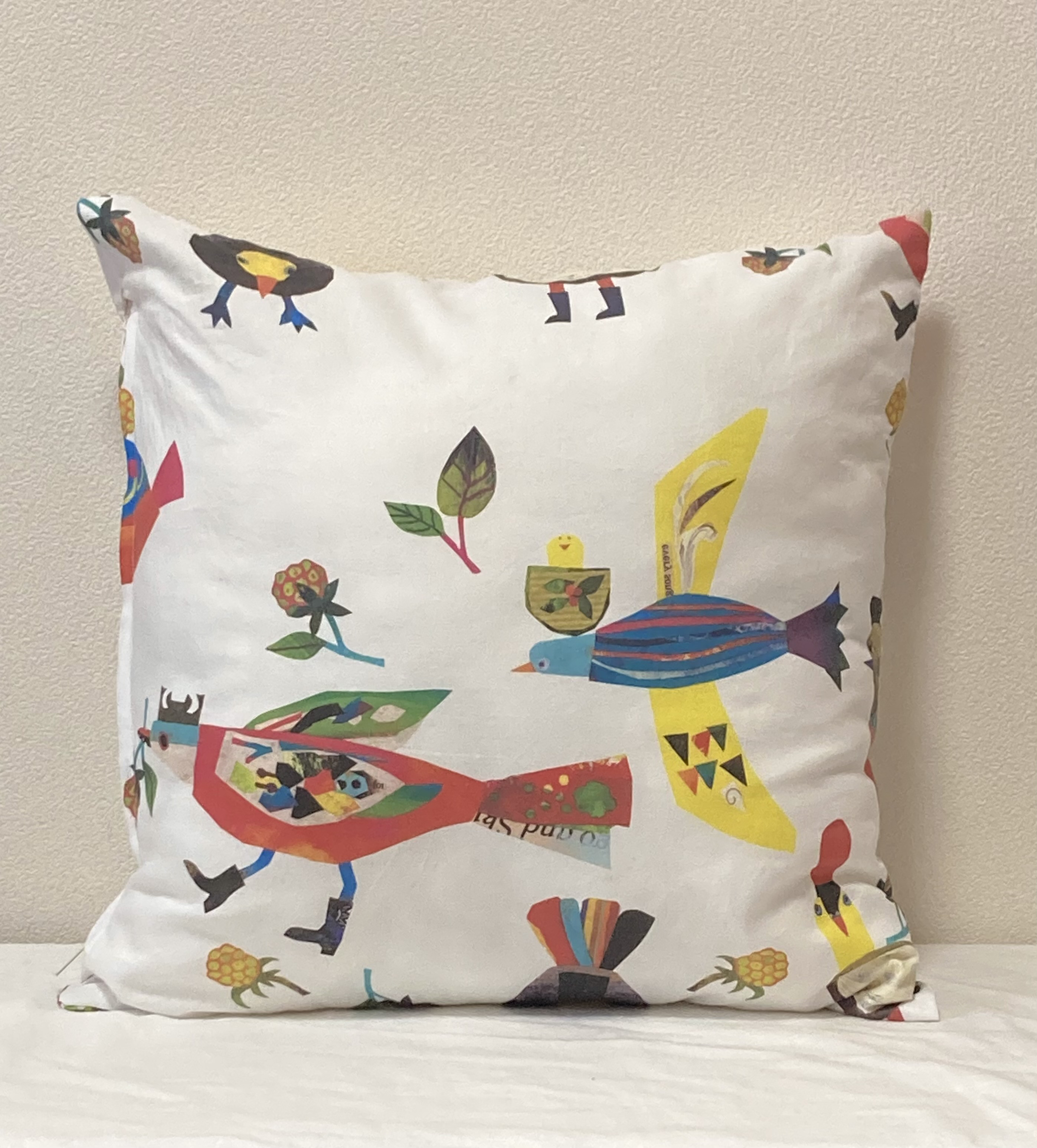 マルベリー　ホーム　木と鳥のデザイン クッションカバー 2個セット マルベリー ホーム 木と鳥のデザイン クッションカバー 2個