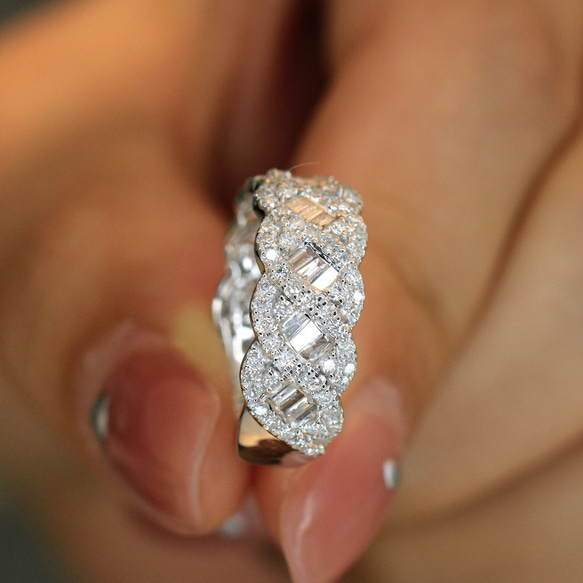 天然ダイヤモンドリング1.1ct k18 指輪・リング パール大好き(購入前に  