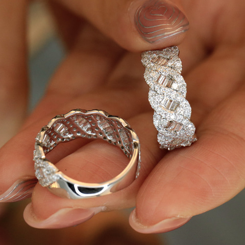 天然ダイヤモンドリング1.1ct k18 指輪・リング パール大好き(購入前に  