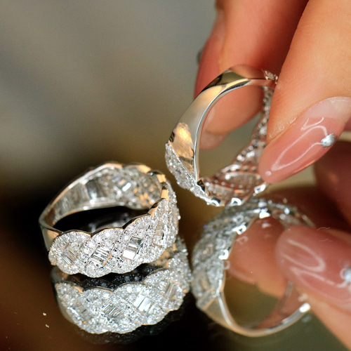 天然ダイヤモンドリング1.1ct k18 指輪・リング パール大好き(購入前に  