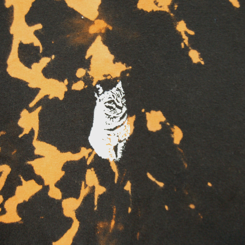 SSD CAT×ikutashinmichi タイダイブリーチ染めlongsleeveTshirt:XL T