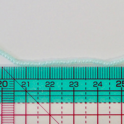 チェコ シードビーズ(11/0) オパールミント #PE05-O.MT /オートクチュール刺繍糸通しビーズ 4枚目の画像