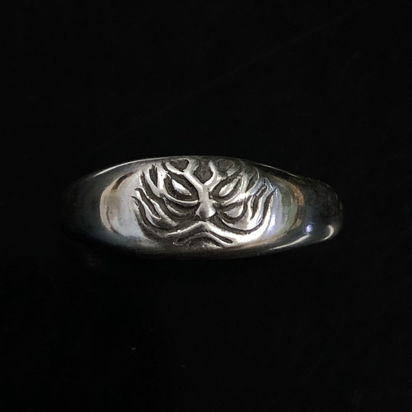 NO.5 JIN　～シルバー925＊銀ゆび村『 顔る月型甲丸 』 ～