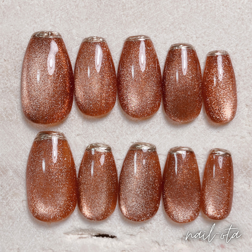 マグネットフレンチネイル マグネットネイル フレンチネイル シンプル  