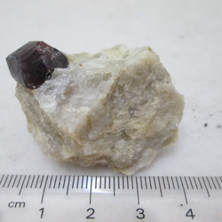No.CR-２5　天然石　原石 　ガーネット結晶母岩付　３７ｇ 7枚目の画像