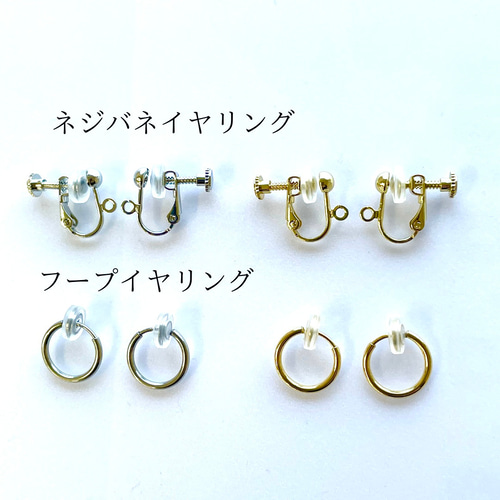 ピアス ブラックスピネル ラブラドライトコッパー ロング 天然石 14kgf 