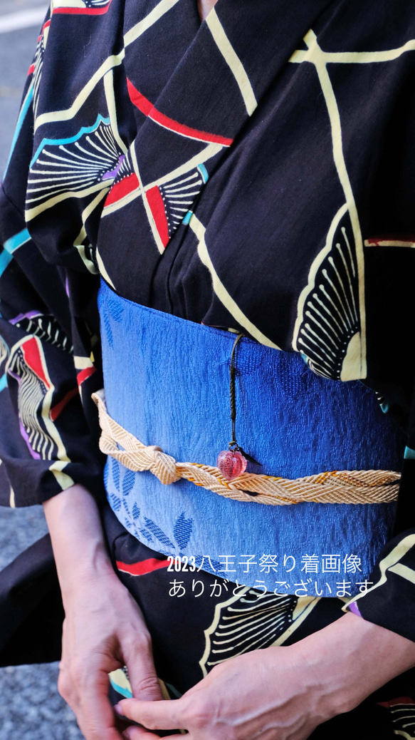 鬼灯レジンの耳飾り《赤色》（左右葉脈色違い） 19枚目の画像