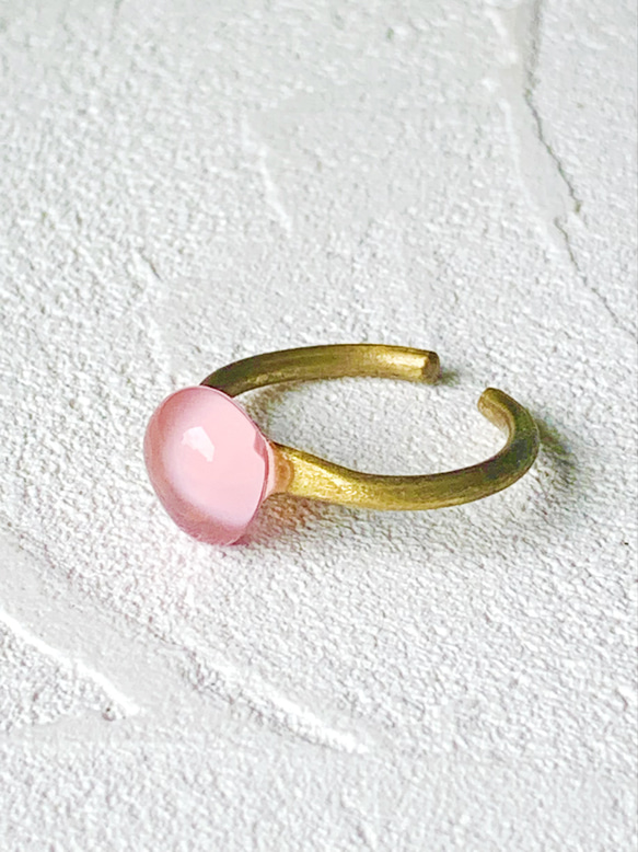 glass ring-pink- 6枚目の画像