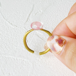 glass ring-pink- 7枚目の画像