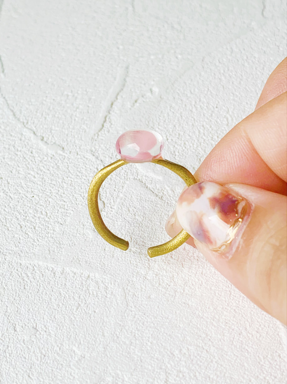 glass ring-pink- 7枚目の画像