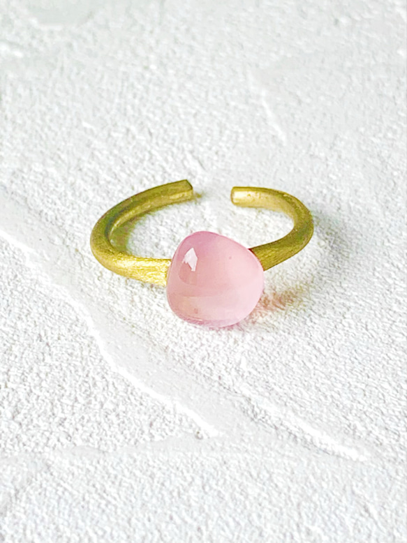glass ring-pink- 3枚目の画像