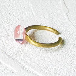 glass ring-pink- 5枚目の画像