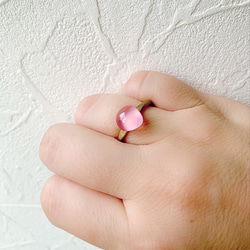 glass ring-pink- 9枚目の画像