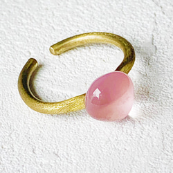 glass ring-pink- 2枚目の画像
