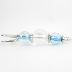 ねぇ。。空と海から香るアクアオーラで、ウミネコたちがミャーミャー鳴いている♪<カブトピンブローチ>SB940 3枚目の画像