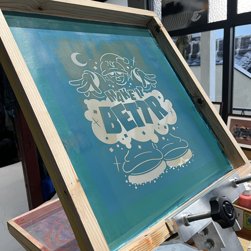 シルクスクリーン製版 シルクスクリーン製版】Mサイズ（310×200mm）※店頭取り置きは不要