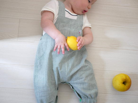 子供服　ベビー服　パンプキンサロペット 2枚目の画像