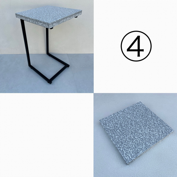 サイドテーブル　人工大理石　ソファーサイドテーブル　ミニテーブル 16枚目の画像