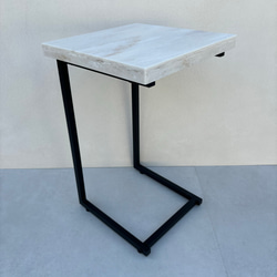 サイドテーブル　人工大理石　ソファーサイドテーブル　ミニテーブル 4枚目の画像
