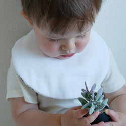 ベビー　草花　タオルスタイ 5枚目の画像