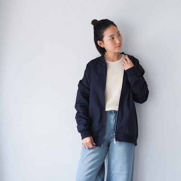 CBCブルゾン ネイビー 撥水 ジャケット BLUEWHITE 通販 16386529