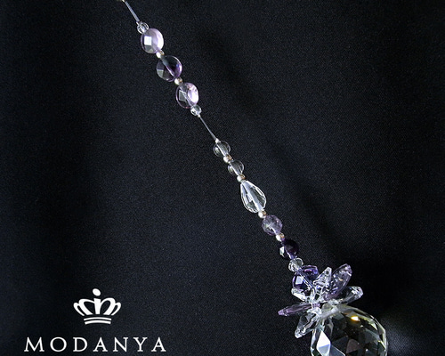 パープルカラーのサンキャッチャー03 その他アクセサリー SWING-HEART