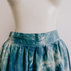 藍染ロングスカート 5枚目の画像