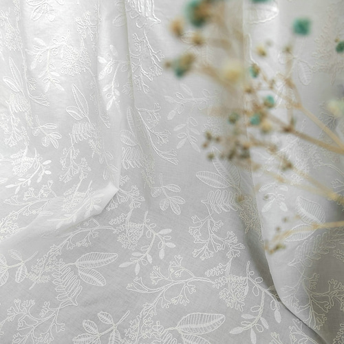 刺繍　ホワイト 雑誌MonoMax5月号掲載】URBAN NATURE LIFE アーバンネイチャー