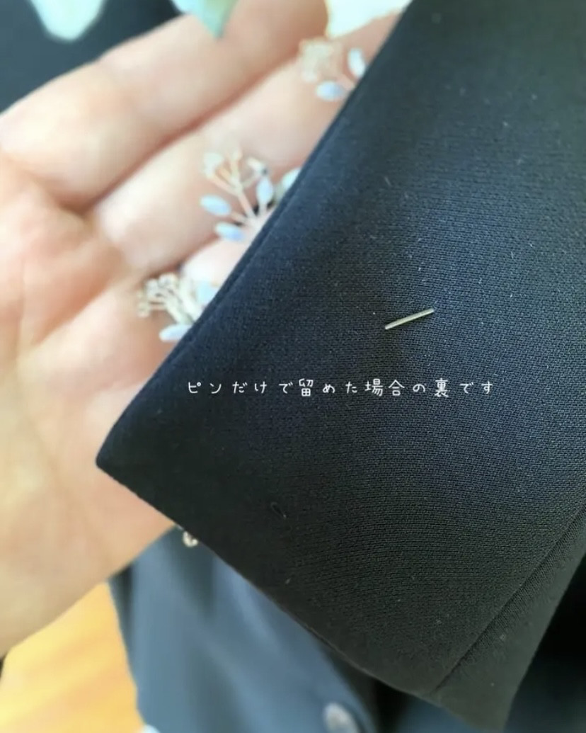 パールとビジューの華やか小枝コサージュ(L)ゴールド〈受注制作〉フォーマル、入学式、卒業式、結婚式、贈り物