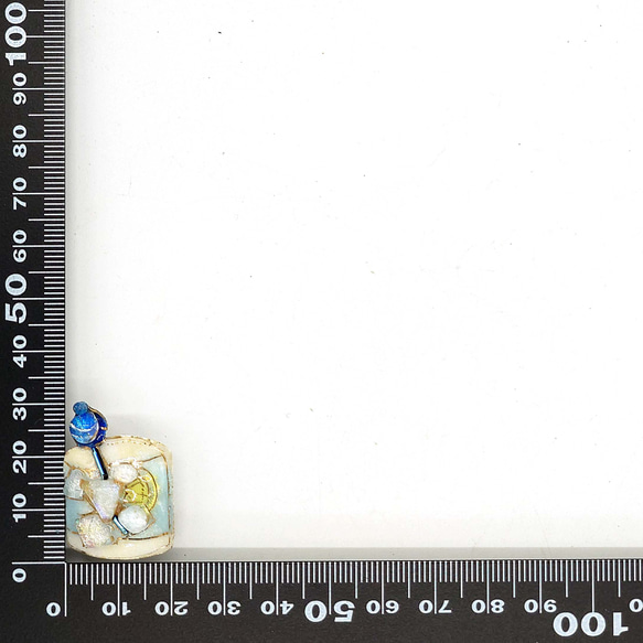 マティーニオンザロックの七宝焼ピンブローチ（ピンバッジ）[銀板]【受注制作】 7枚目の画像