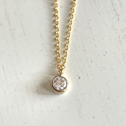 14k ネックネス フラワー 花 四つ葉 クローバー ネックレス ゴールドフィルド