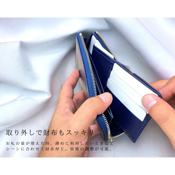 《Oldinato》整頓が上手になる長財布⭐︎高級Kipレザー使用⭐︎送料無料⭐︎小銭が取り出しやすい⭐︎100万円収納 4枚目の画像