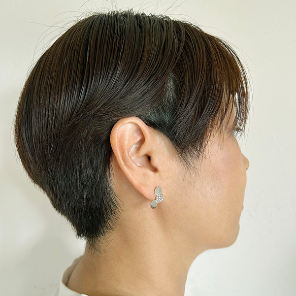 シンプルピアス　Ashita（あした）シルバーピアス Silver Silver925 Silver pierce 9枚目の画像