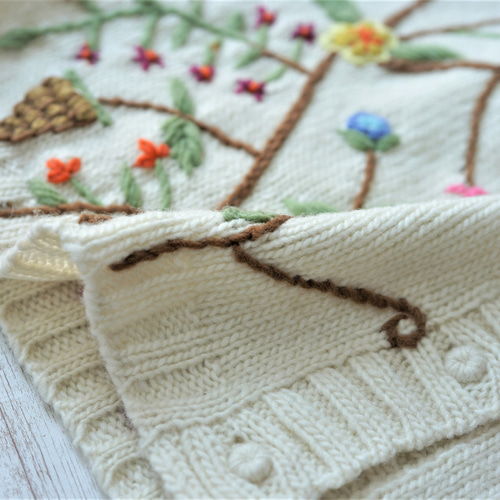 人気完売！パリガール刺繍セーター ストリート 刺繍 セーター T1223 | wshot