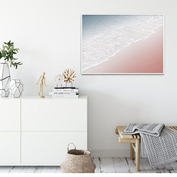 アートポスター【 アプリコットショア 】北欧ジャパンディインテリア ピンク 3枚目の画像