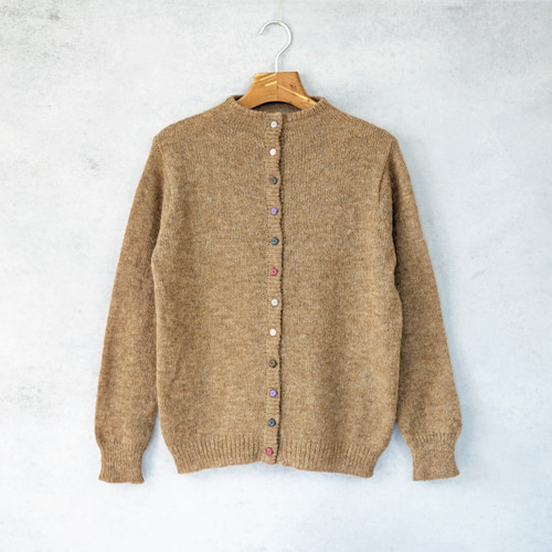 ラスト1点【即納可】ふわふわベビーアルパカ・カラフル糸釦