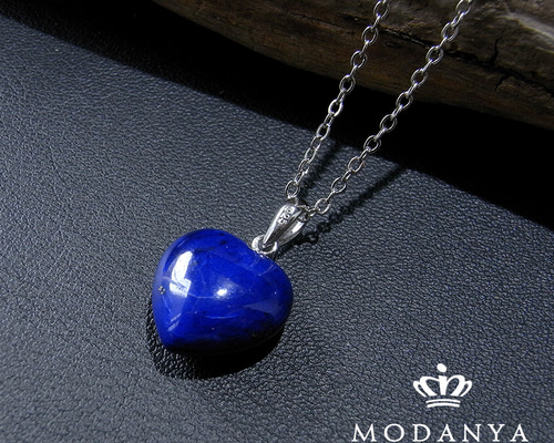 ラピスラズリ ハート型ペンダント 950シルバー ラピスラズリ［シルバー925］ハート型ペンダントトップ301 ネックレス