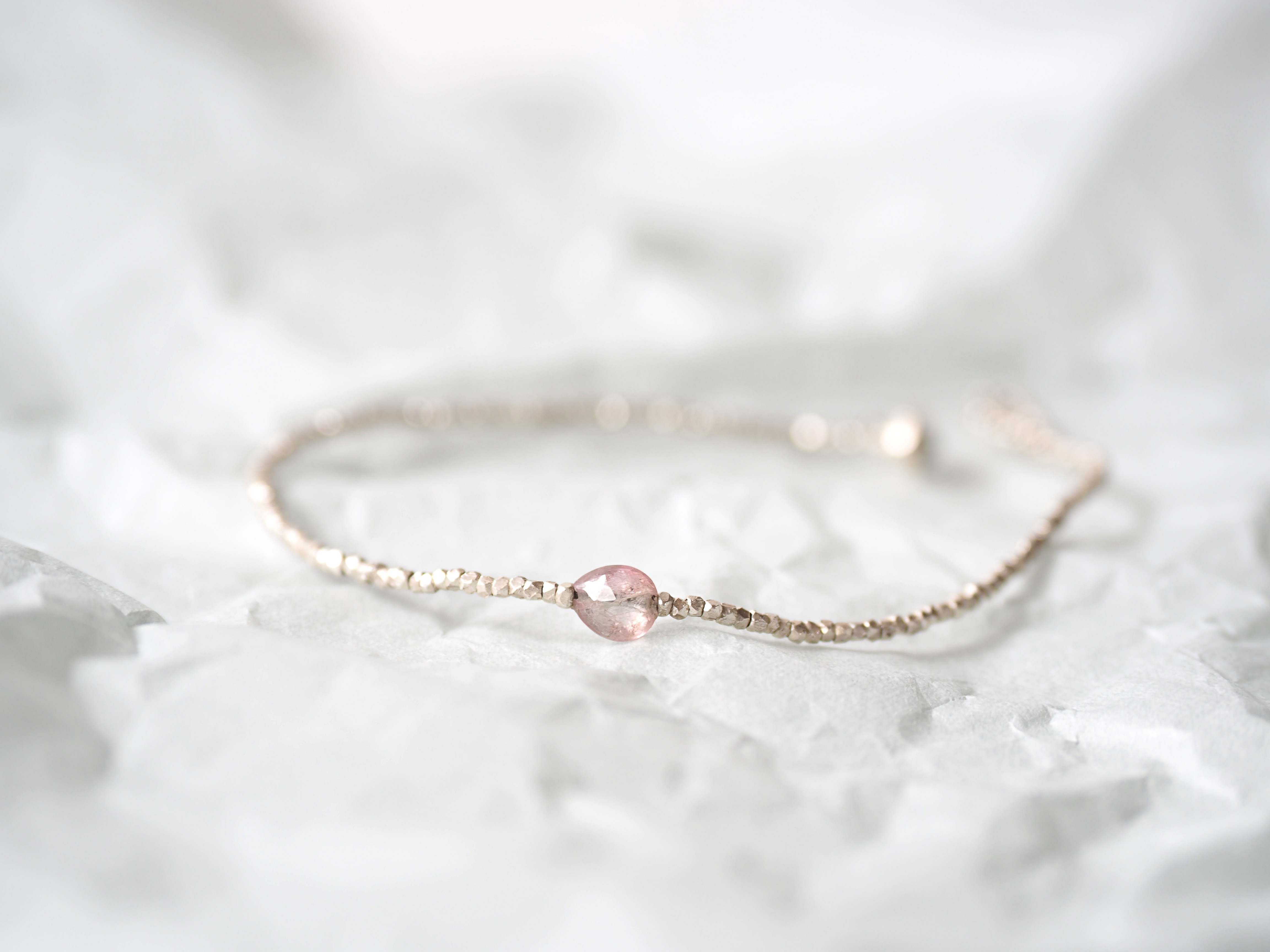 -Tormarline- silver bracelet